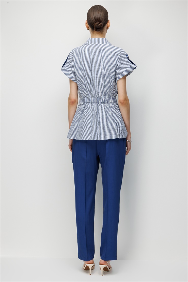 Modailgi Apoletli Duble Kol Beli Büzgülü Torba Cep İkili Takım - 40094