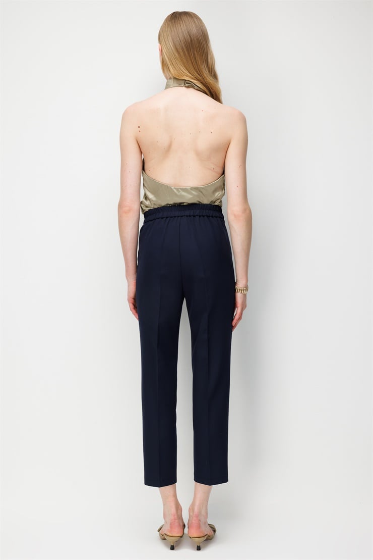 Modailgi  Arka Beli Lastikli Pantolon - 75015 Lacivert