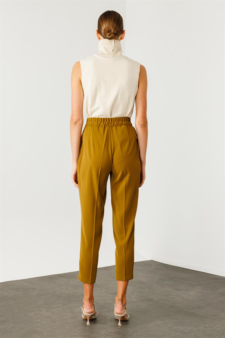 Modailgi  Arka Kemeri Lastikli Yan Cep Pantolon - 7068 Olive