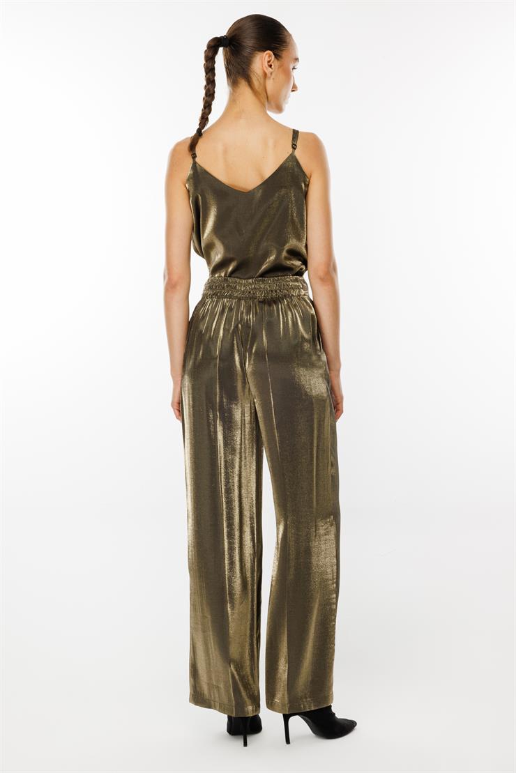 Modailgi  Arka Kemeri Lastikli Yandan Cepli Pantolon - 1568 Haki