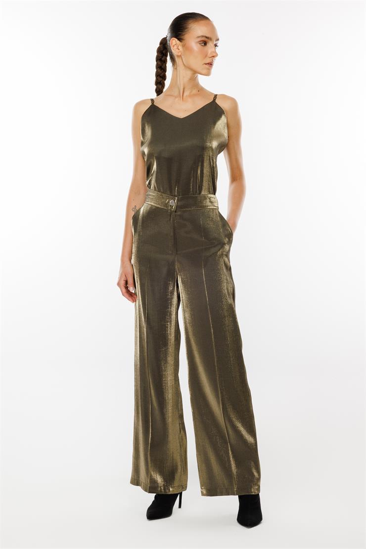 Modailgi  Arka Kemeri Lastikli Yandan Cepli Pantolon - 1568 Haki