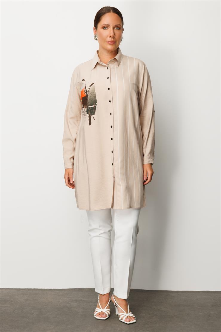 Modailgi  Baskılı Tunik Taş