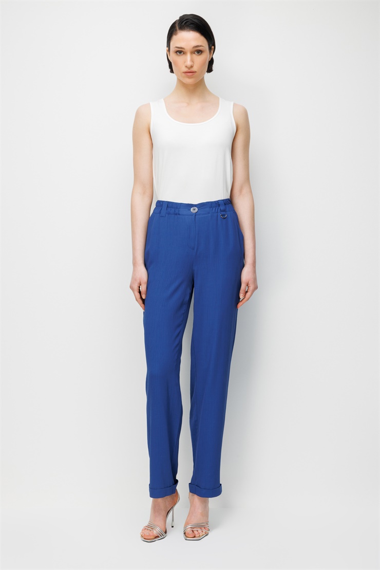 Modailgi Beli Lastikli Boru Paça Pantolon - 15095