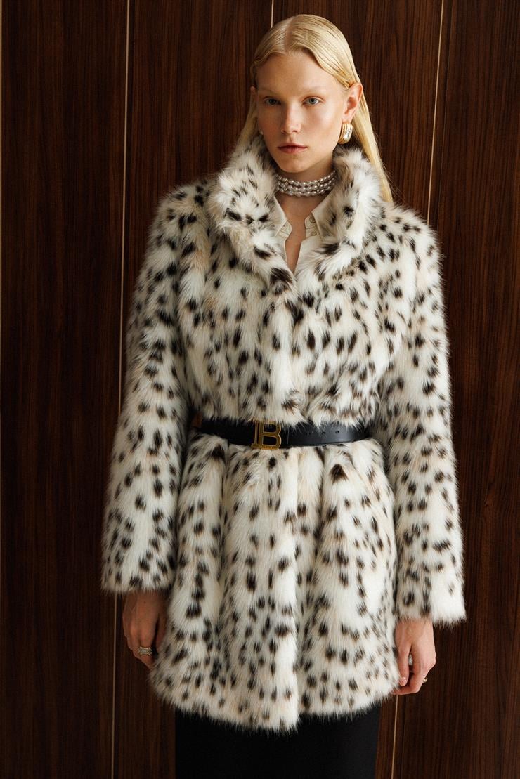 Modailgi  Beli Tünelli Leopar Desen Alcantara Kaban Orijinal