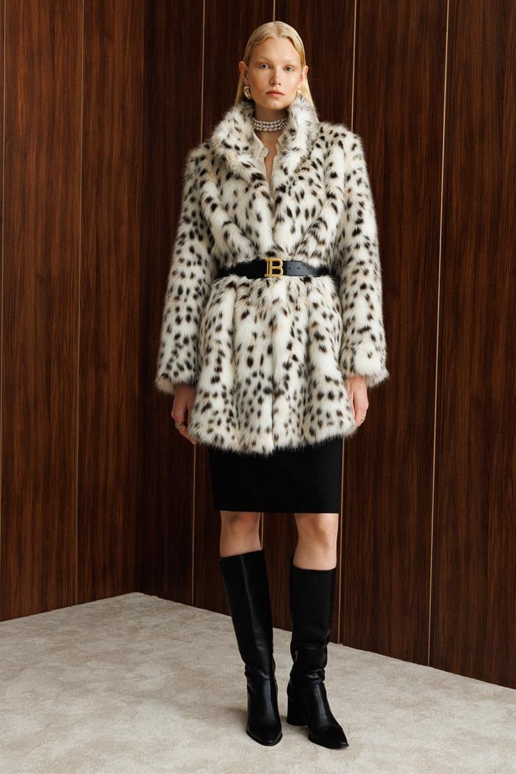 Modailgi  Beli Tünelli Leopar Desen Alcantara Kaban Orijinal