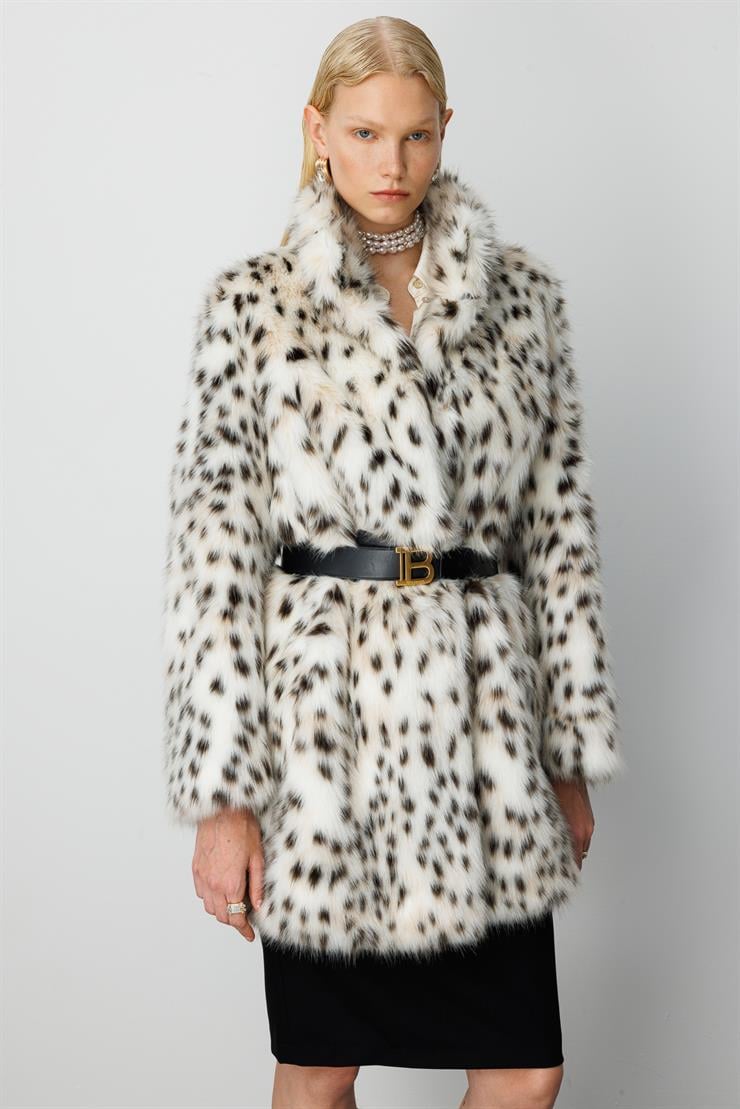 Modailgi  Beli Tünelli Leopar Desen Alcantara Kaban Orijinal