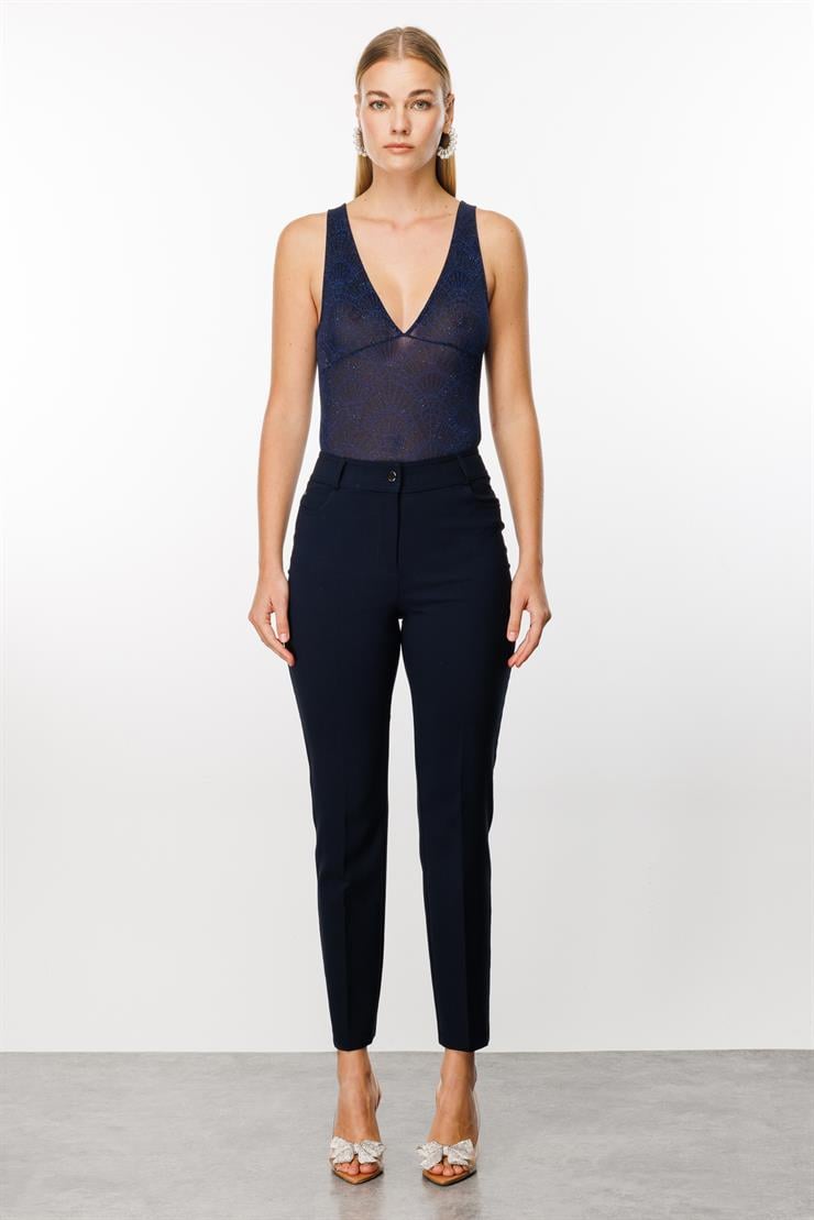 Modailgi  Beş Cep Dar Paça Pantolon Lacivert