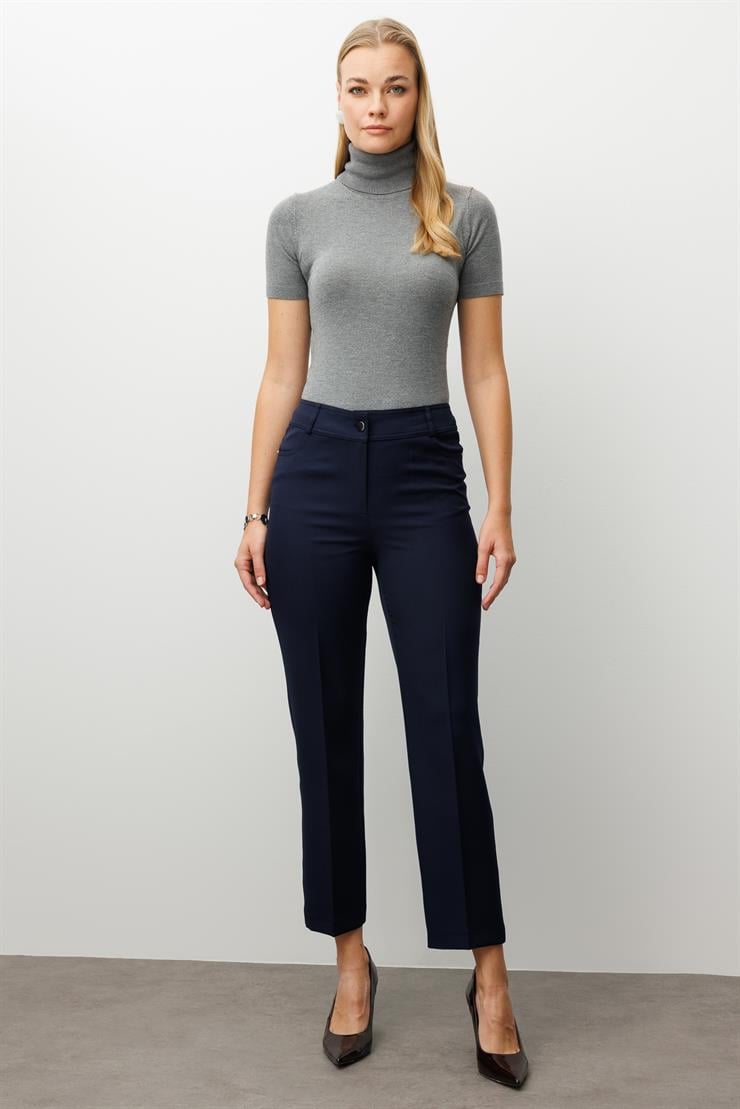 Modailgi  Beş Cep Dar Paça Pantolon Lacivert