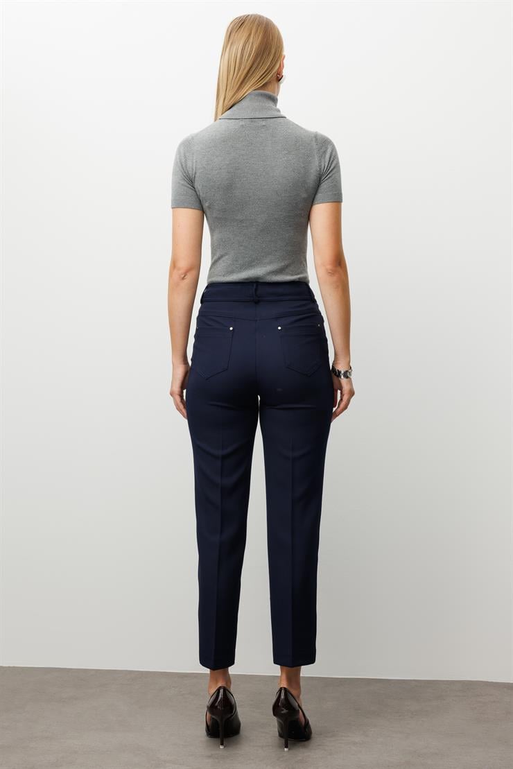 Modailgi  Beş Cep Dar Paça Pantolon Lacivert