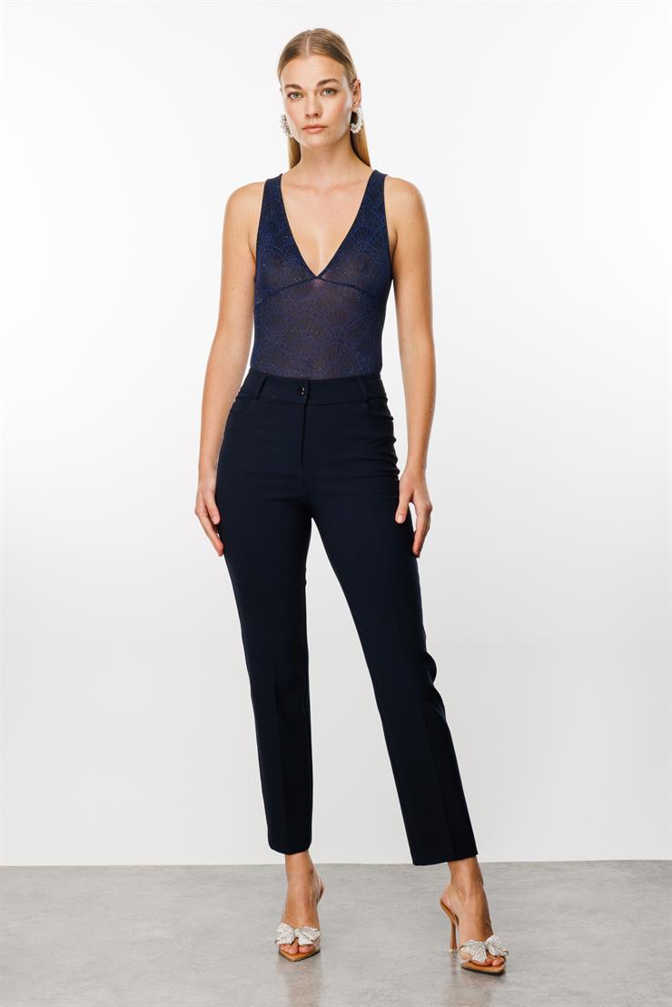 Modailgi  Beş Cep Dar Paça Pantolon Lacivert