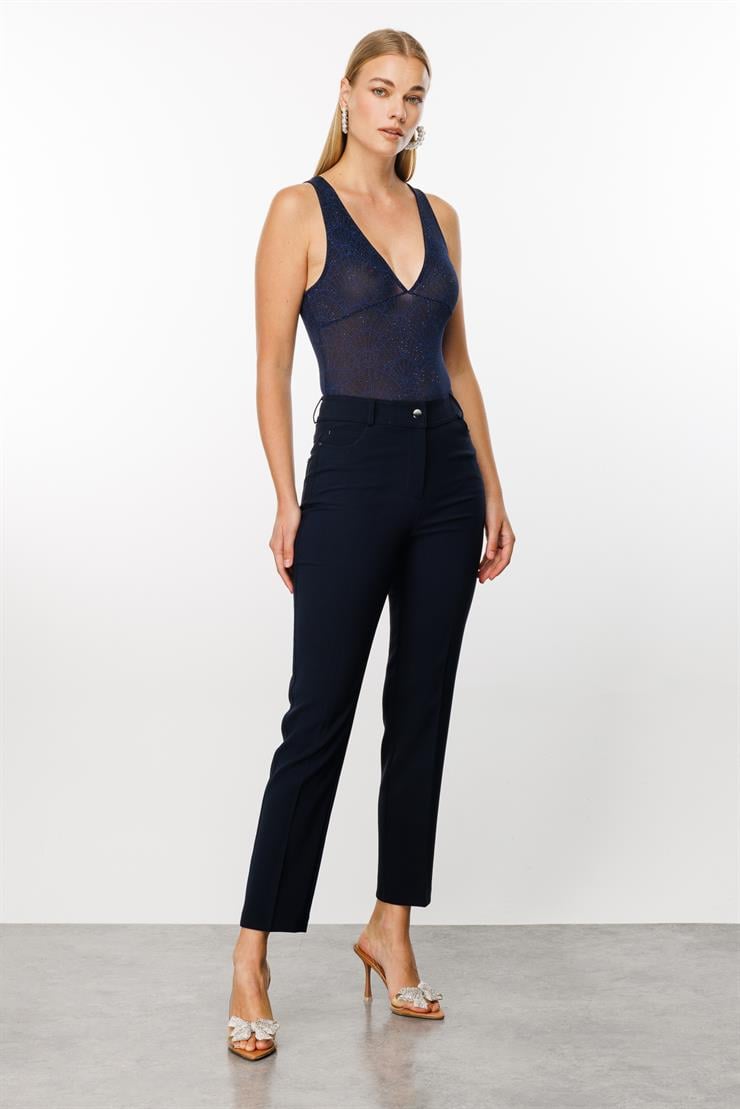 Modailgi  Beş Cep Dar Paça Pantolon Lacivert