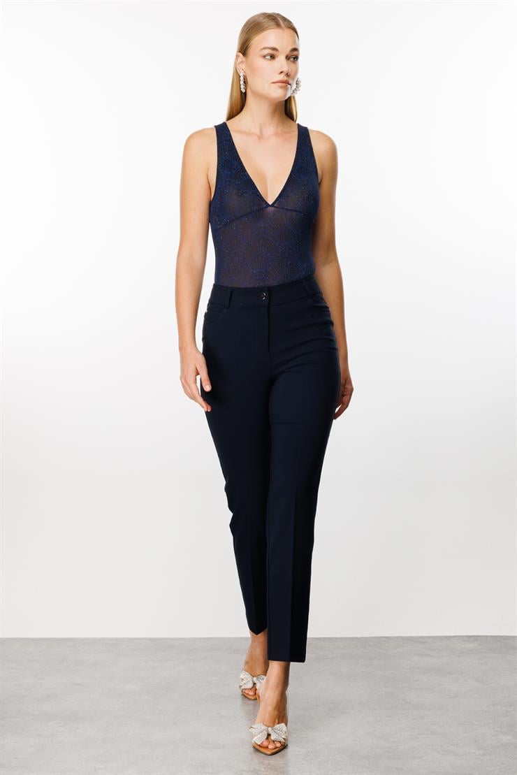 Modailgi  Beş Cep Dar Paça Pantolon Lacivert