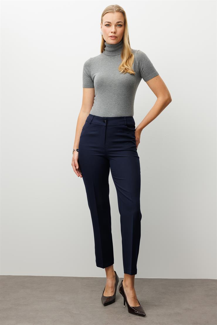 Modailgi  Beş Cep Dar Paça Pantolon Lacivert