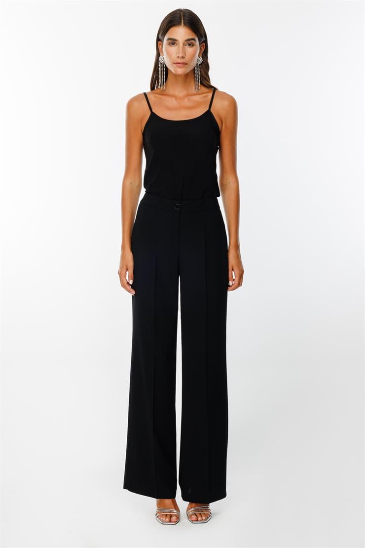 Modailgi  Boru Paça Klasik Pantolon - 7537 Siyah