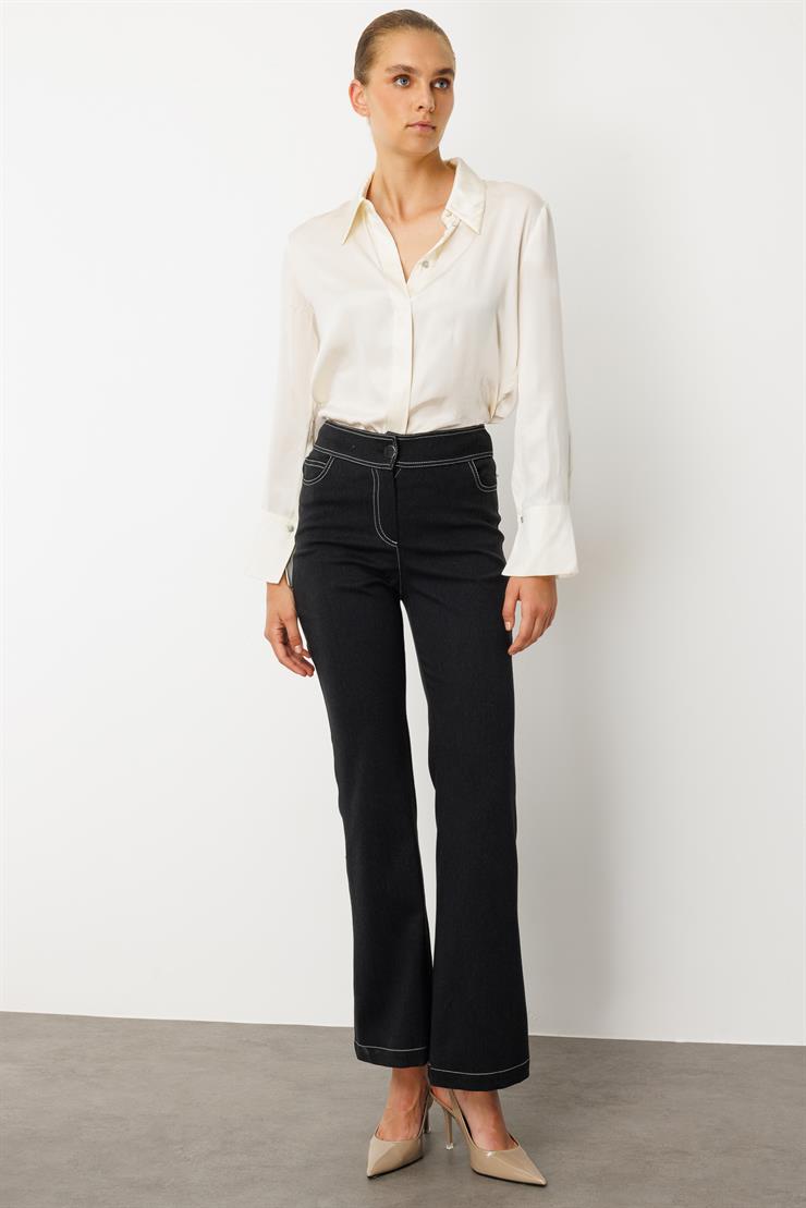 Modailgi  Denim Beş Cep Pantolon - 77001 Siyah