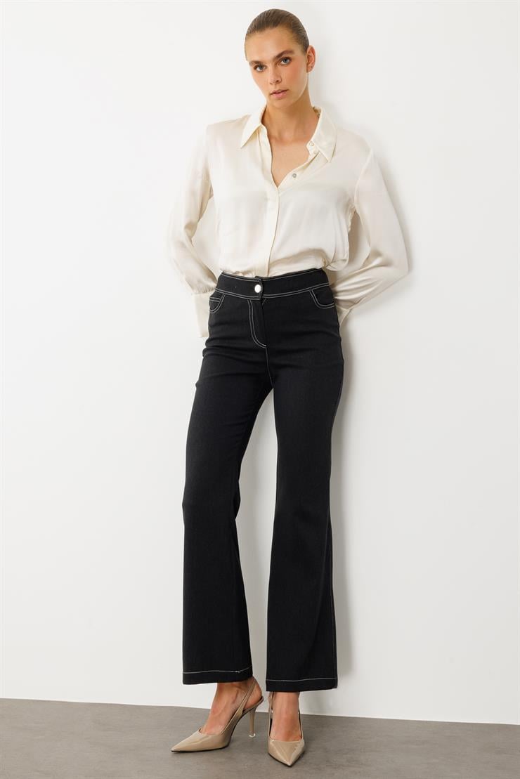 Modailgi  Denim Beş Cep Pantolon - 77001 Siyah