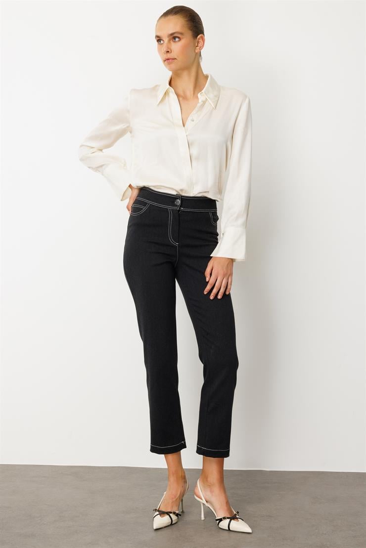 Modailgi  Denim Beş Cep Pantolon - 77002 Siyah