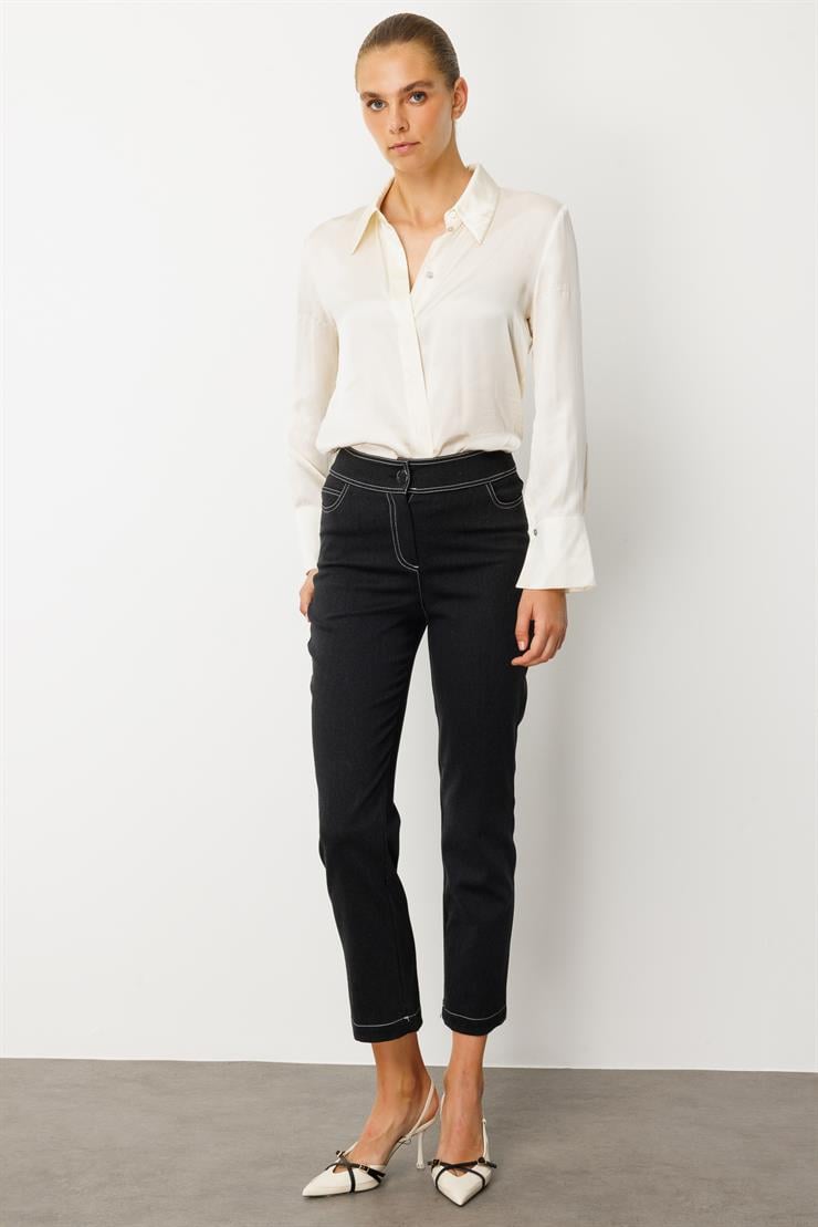 Modailgi  Denim Beş Cep Pantolon - 77002 Siyah