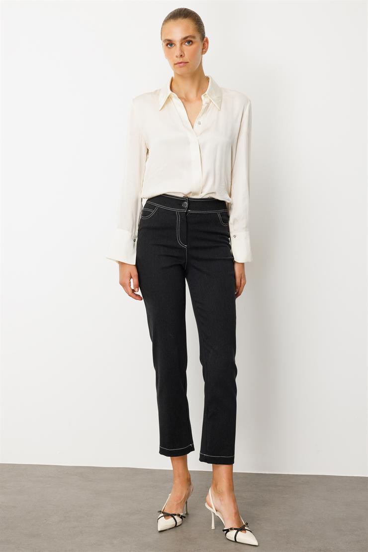 Modailgi  Denim Beş Cep Pantolon - 77002 Siyah