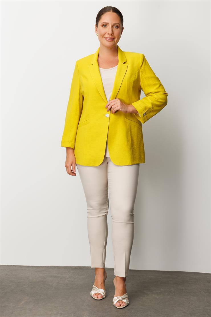 Modailgi  Duble Truvakar Kol Yarım Astarlı Rahat Kesim Ceket Asit