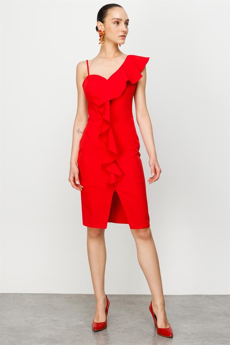 Modailgi  Elbise Kırmızı