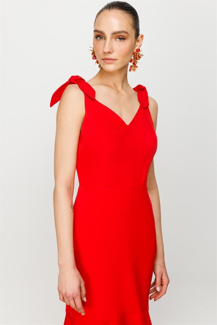 Modailgi  Elbise Kırmızı