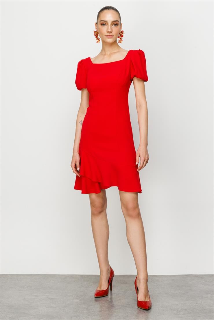 Modailgi  Elbise Kırmızı