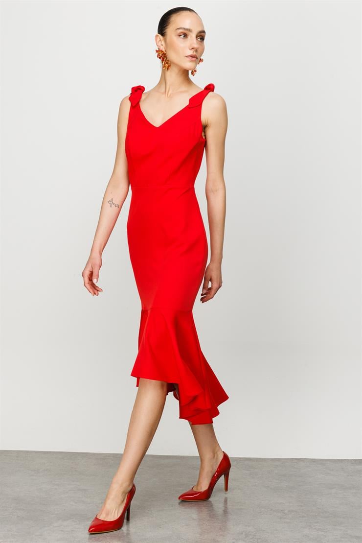 Modailgi  Elbise Kırmızı