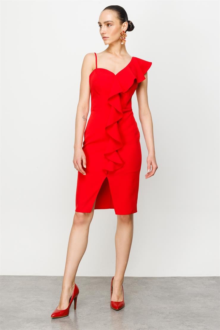 Modailgi  Elbise Kırmızı