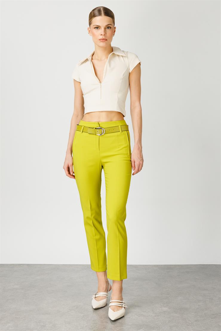 Modailgi  Fleto Cepli Kemerli Takım Pantolon - 7533 Asit