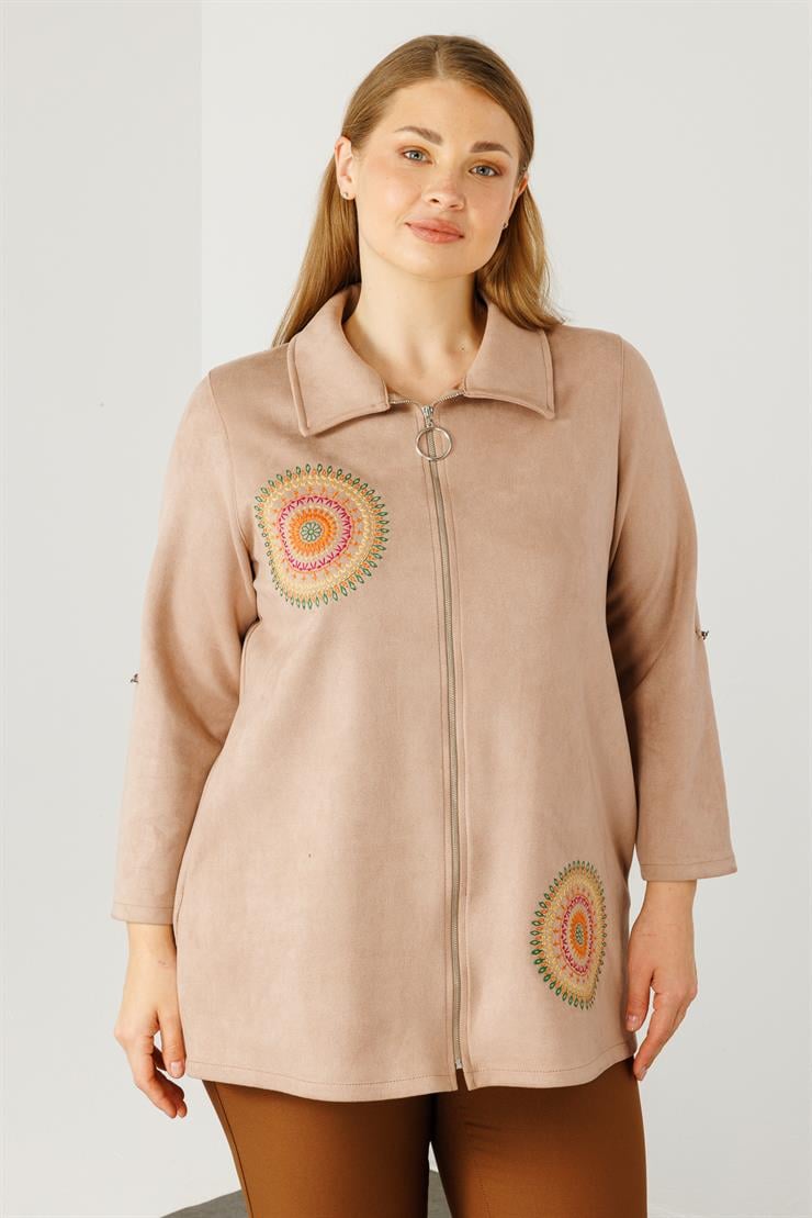 Modailgi  Güderi Ceket Bej