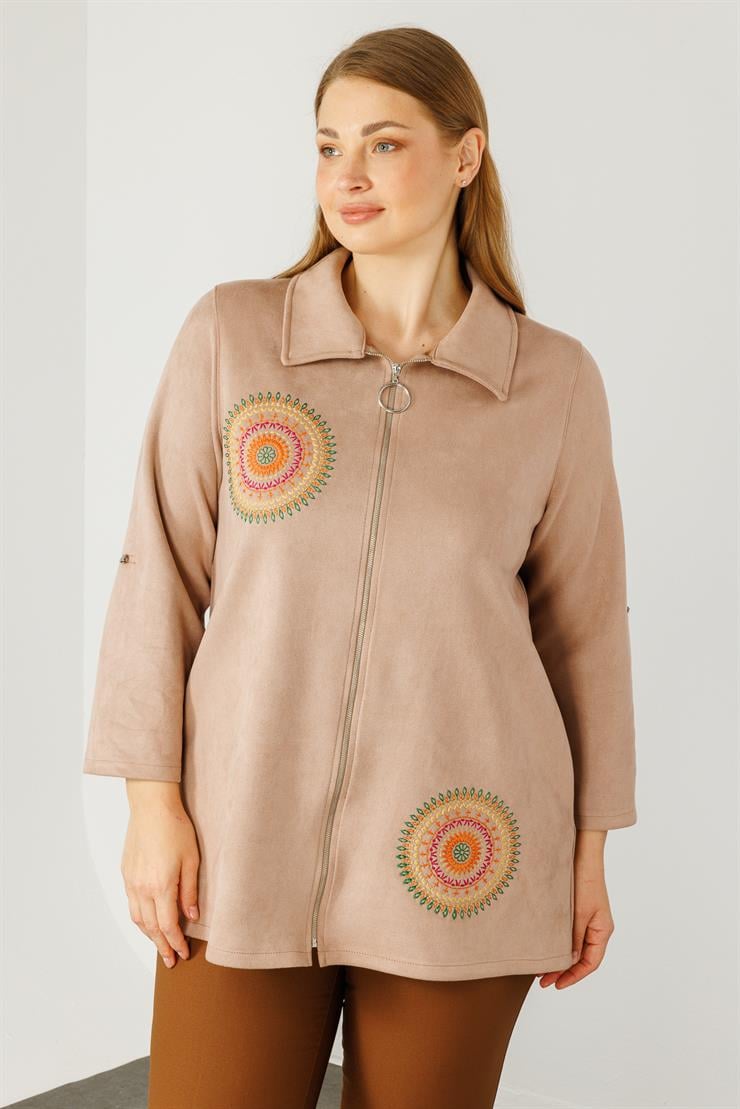 Modailgi  Güderi Ceket Bej