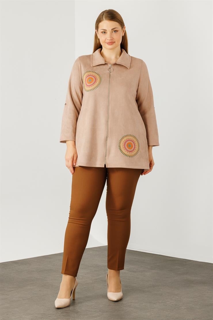 Modailgi  Güderi Ceket Bej