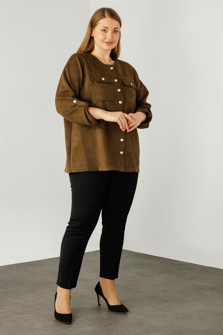 Modailgi  Güderi Ceket Haki