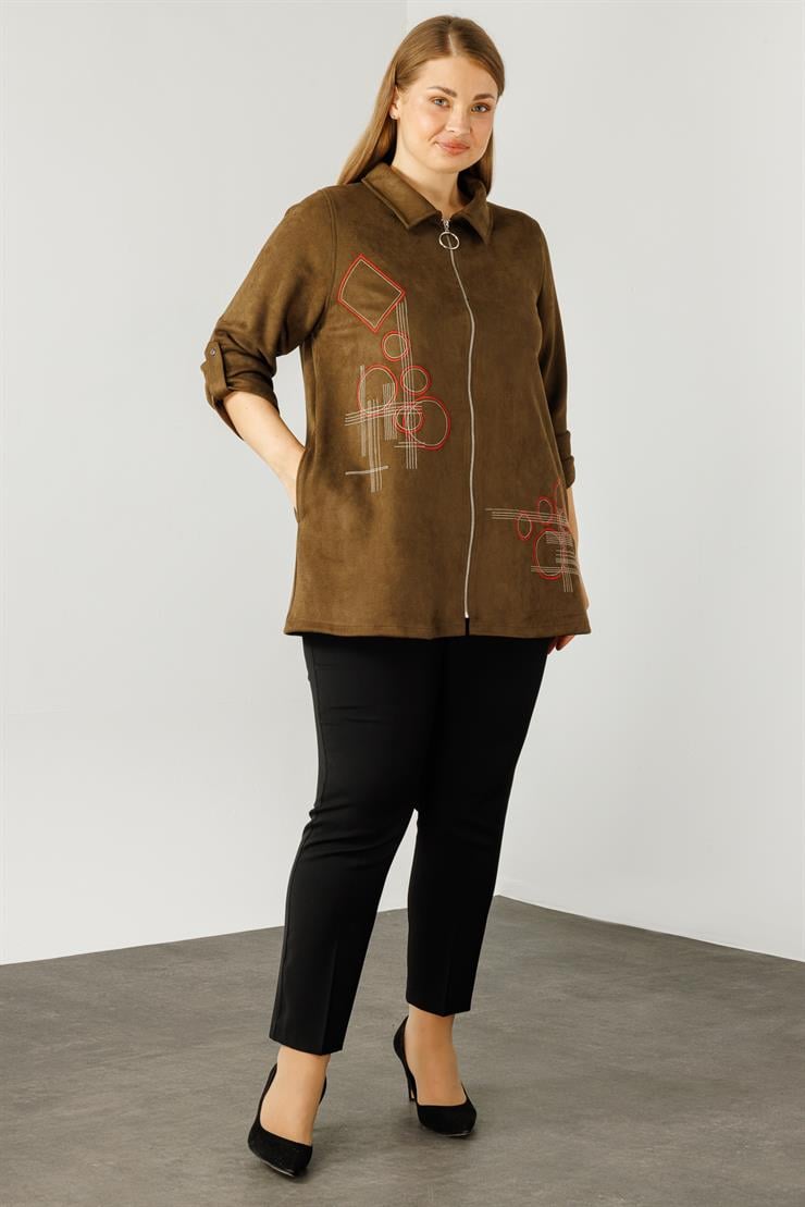 Modailgi  Güderi Ceket Haki