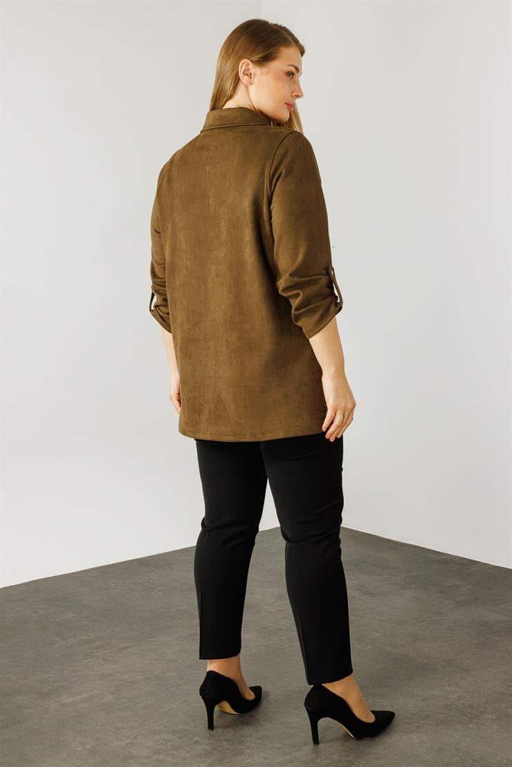 Modailgi  Güderi Ceket Haki