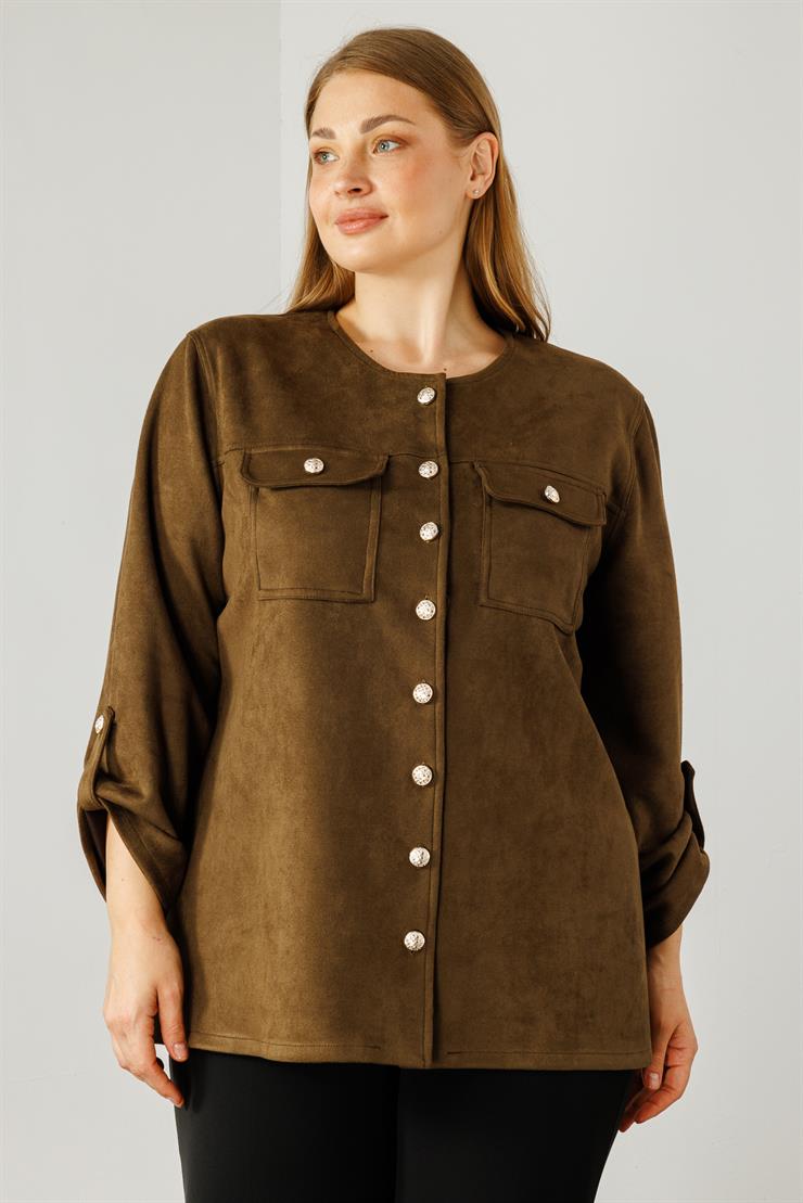 Modailgi  Güderi Ceket Haki