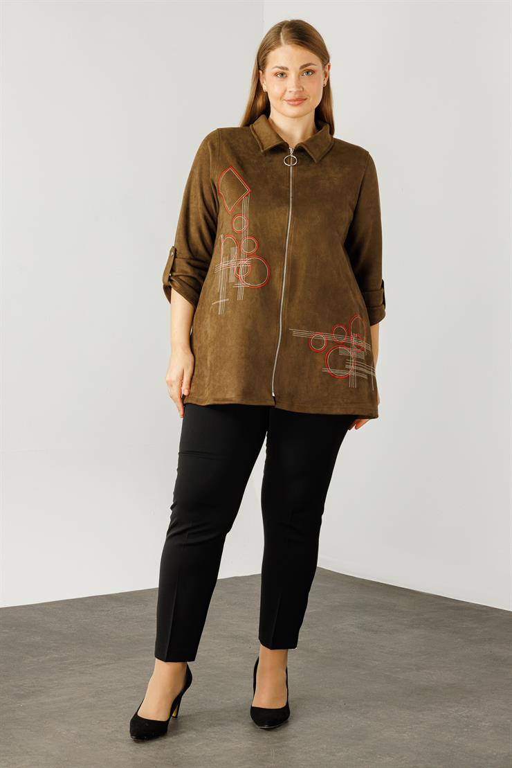 Modailgi  Güderi Ceket Haki