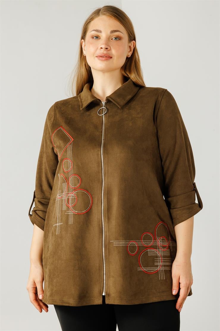 Modailgi  Güderi Ceket Haki