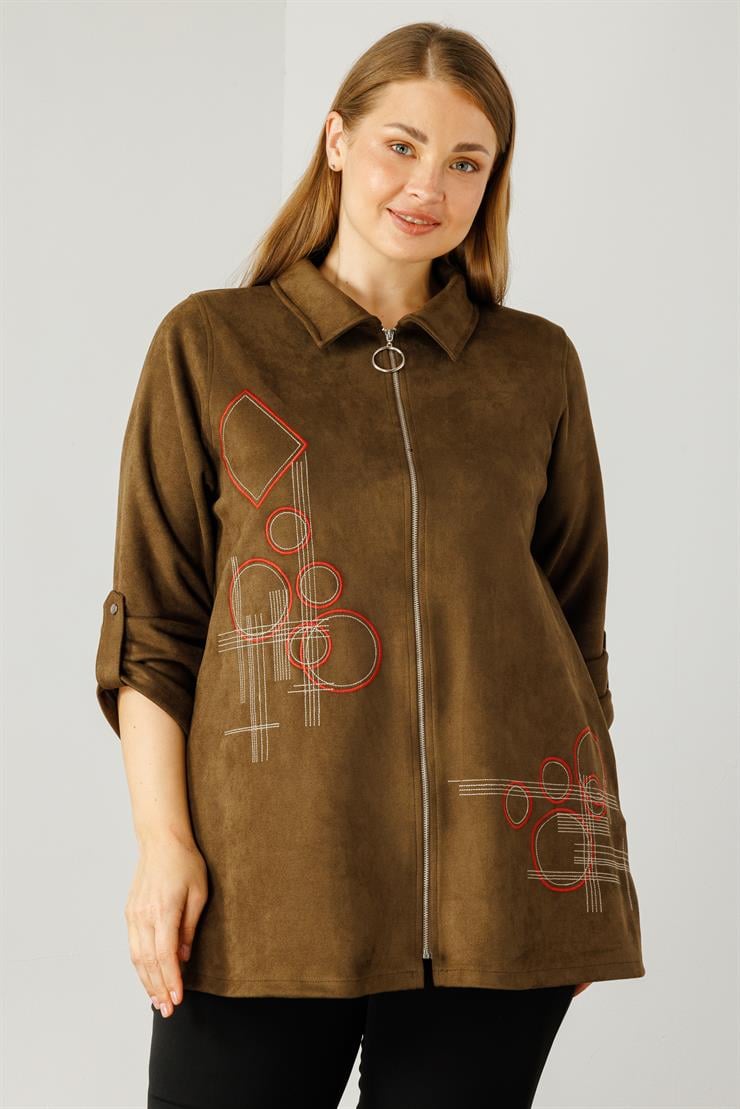 Modailgi  Güderi Ceket Haki