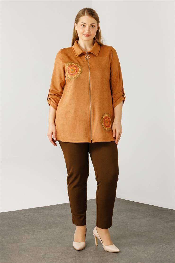 Modailgi  Güderi Ceket Taba