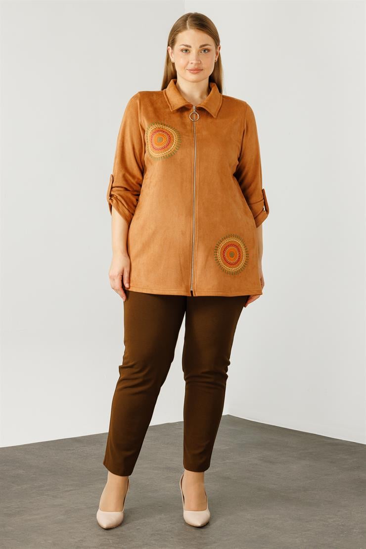 Modailgi  Güderi Ceket Taba