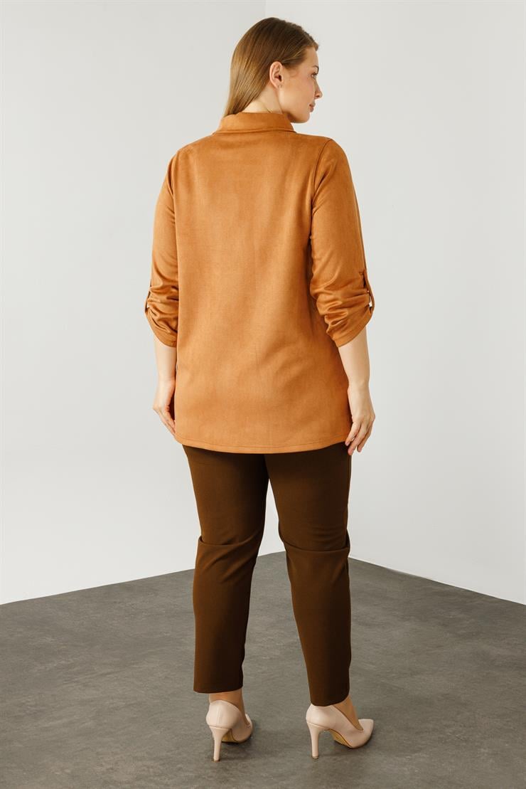 Modailgi  Güderi Ceket Taba