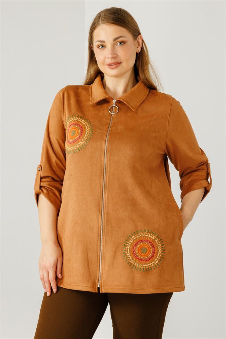 Modailgi  Güderi Ceket Taba