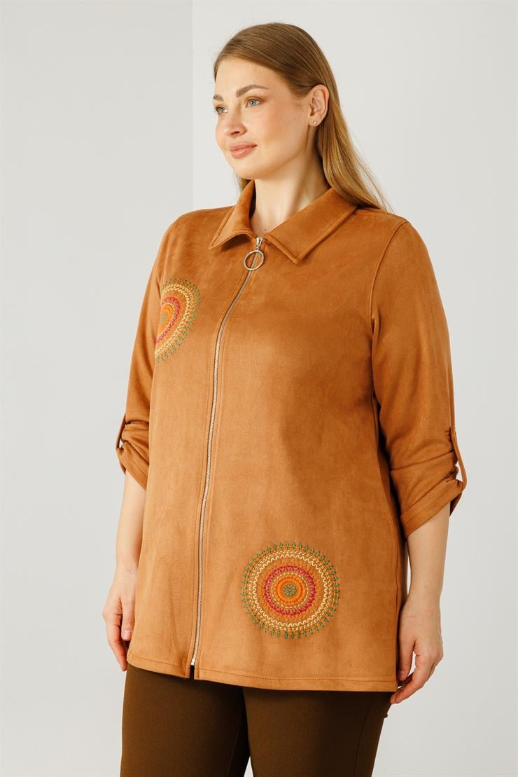 Modailgi  Güderi Ceket Taba