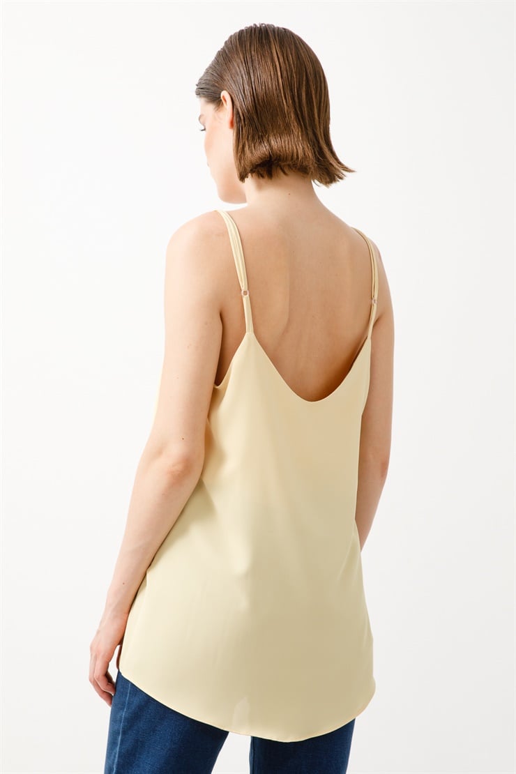 Modailgi  İp Askılı Atlet Sarı