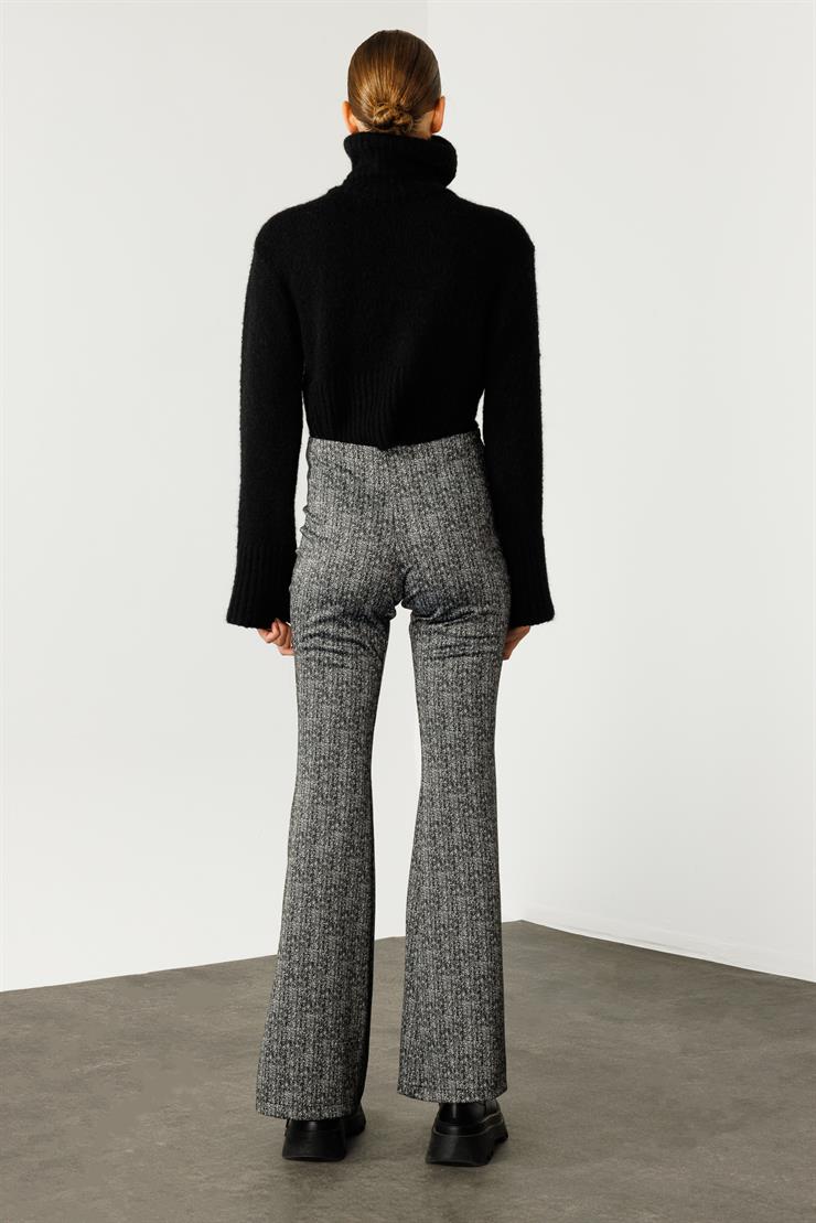 Modailgi  İspanyol Paça Örme Pantolon - 1573,7967 Antrasit