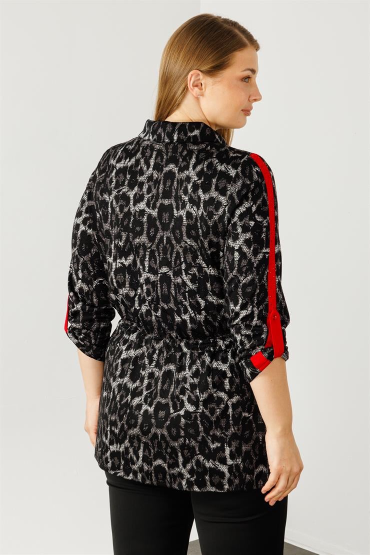 Modailgi  Jakarlı Ceket Siyah