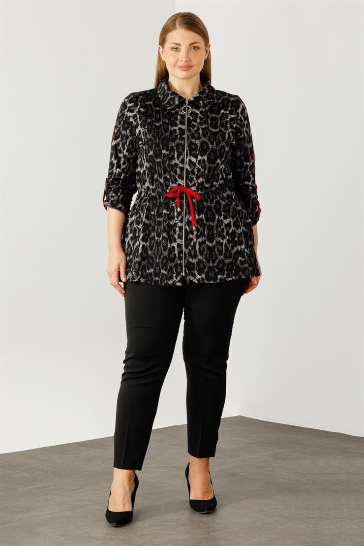 Modailgi  Jakarlı Ceket Siyah