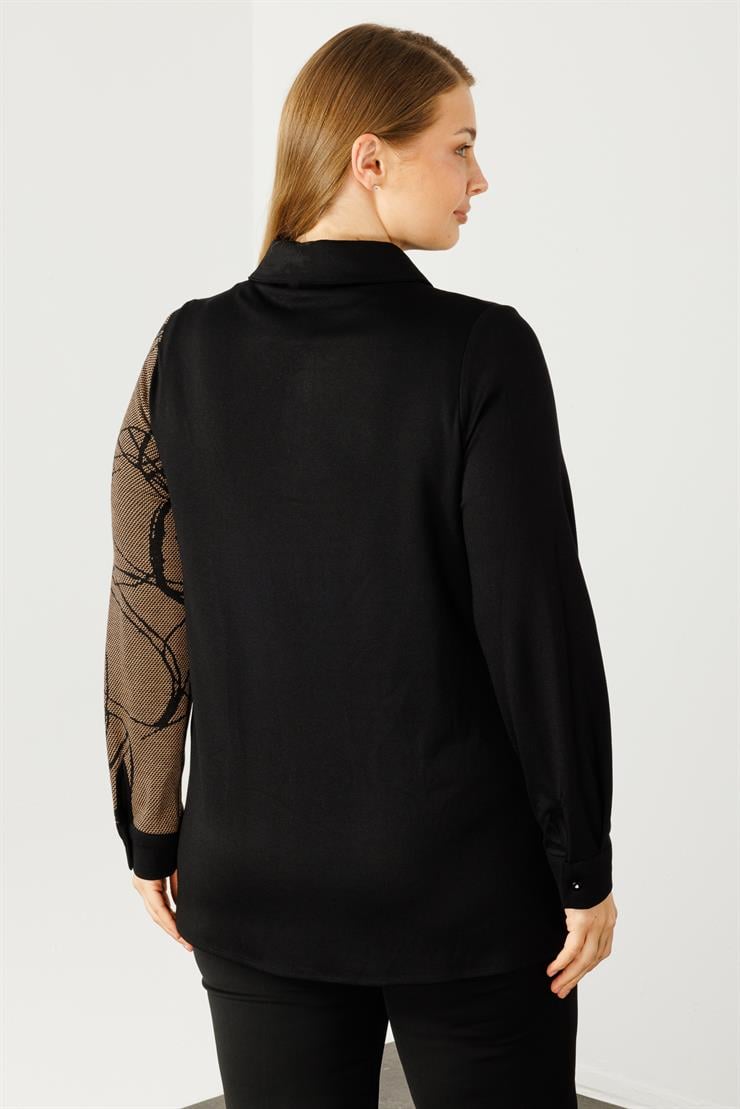 Modailgi  Jakarlı Gömlek Bej